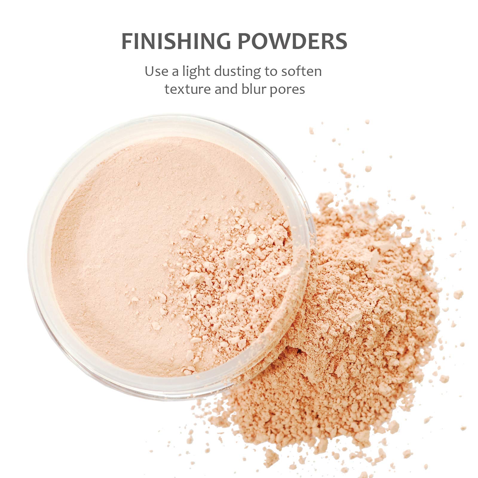 DEMÚRE Mineral Finishing Powder – Loose Setting Powder for Lasting Makeup