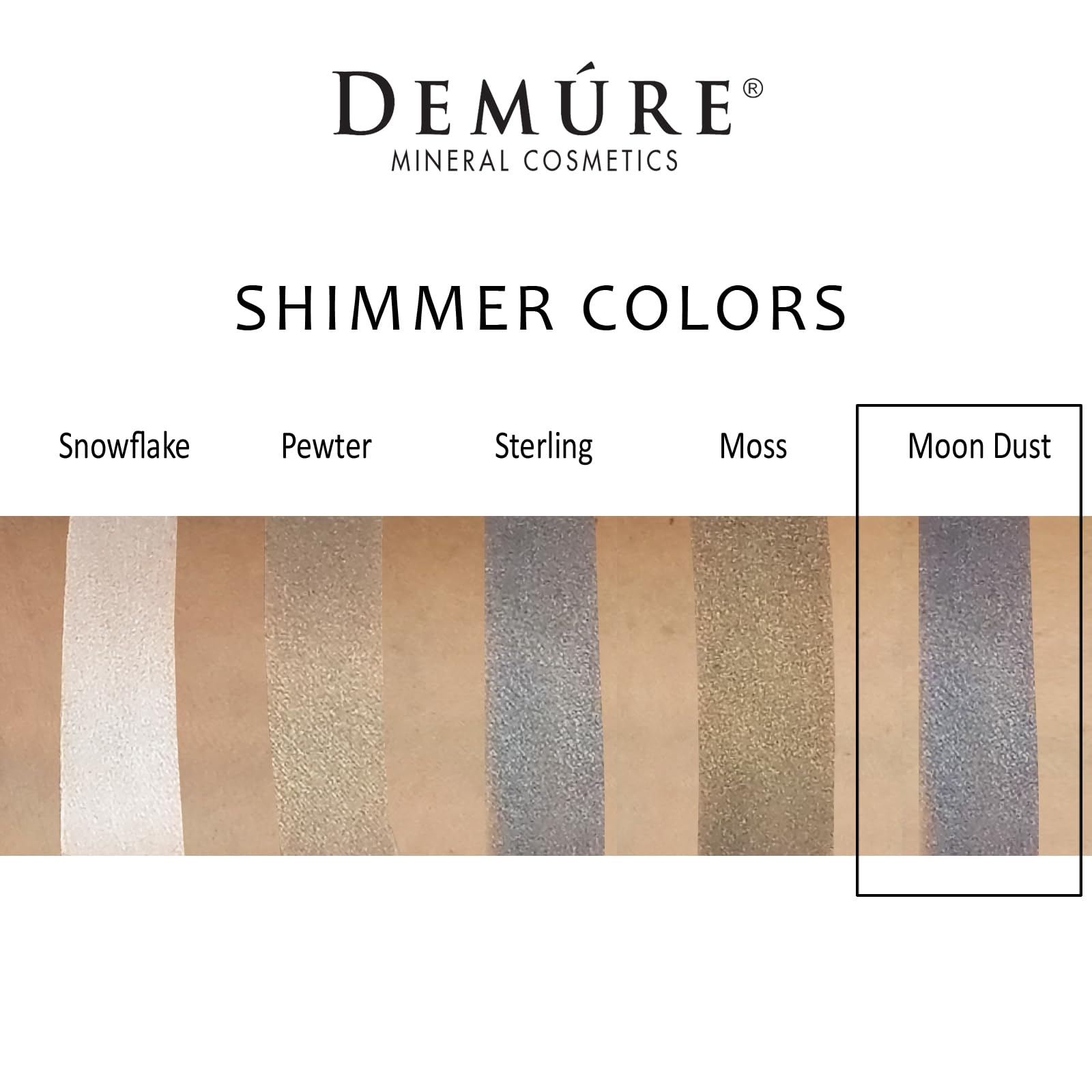 DEMÚRE Moon Dust Mineral Eye Shadow – 33 Shimmer Shades