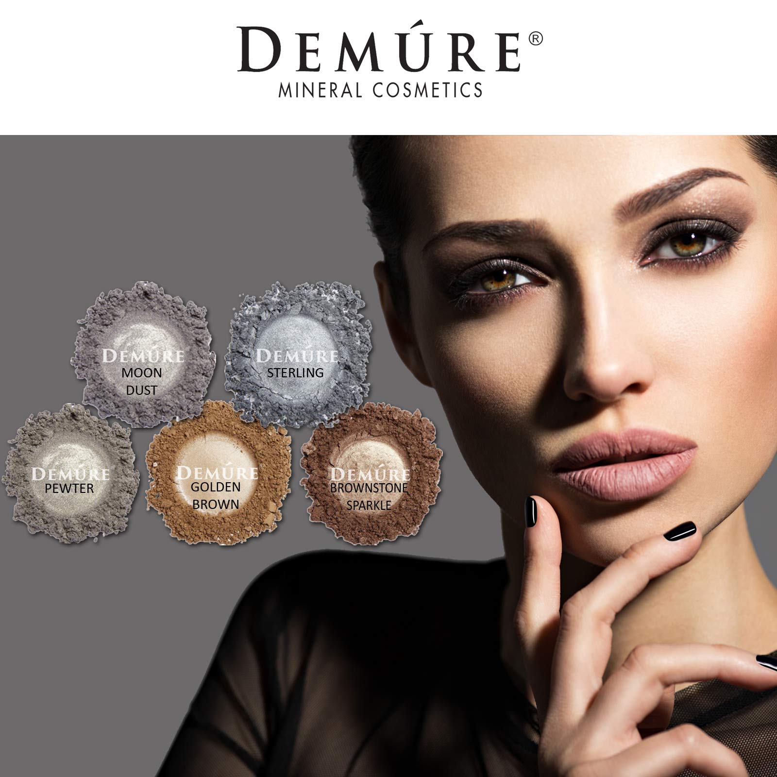 DEMÚRE Moon Dust Mineral Eye Shadow – 33 Shimmer Shades