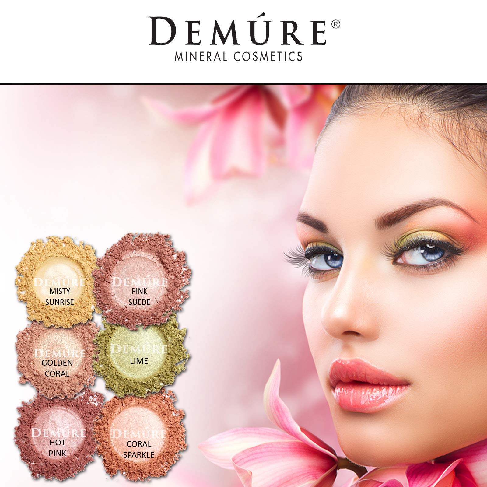 Demure Mineral Eye Shadow Pink Suede | Natural Glitter Eyeshadow