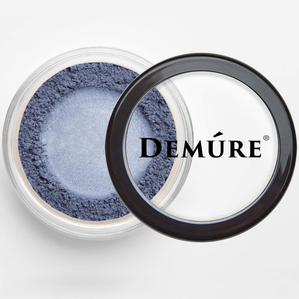Demure Mineral Eye Shadow Smoky Blue | Natural Glitter Eyeshadow by DEMÚRE