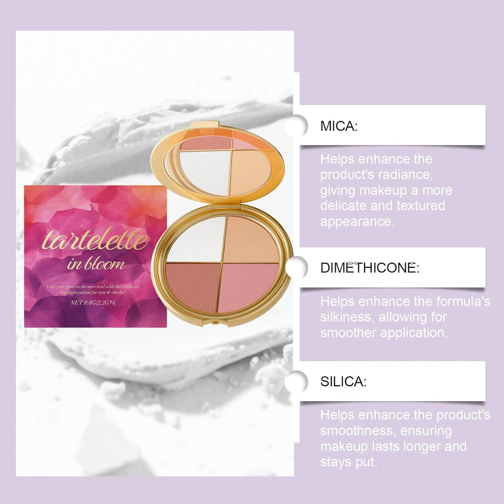 Denir Bonee Eye & Cheek Palette – 4-in-1 Highlight & Shadow Kit