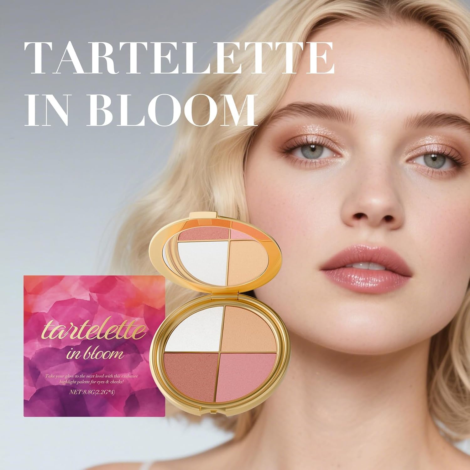 Denir Bonee Eye & Cheek Palette – 4-in-1 Highlight & Shadow Kit