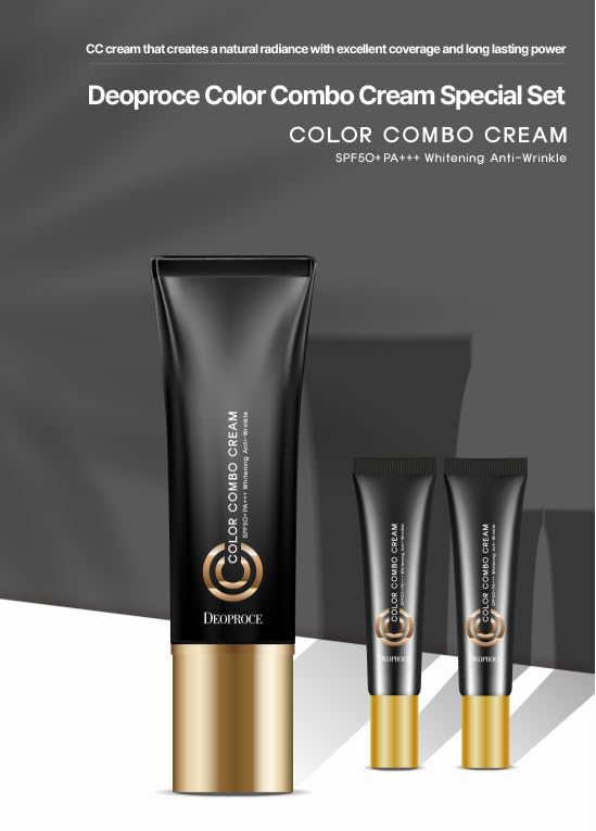 Deoproce Color Combo CC Cream SPF50+ PA+++ (#21 Natural Beige) – Hydrating Anti-Wrinkle Glow