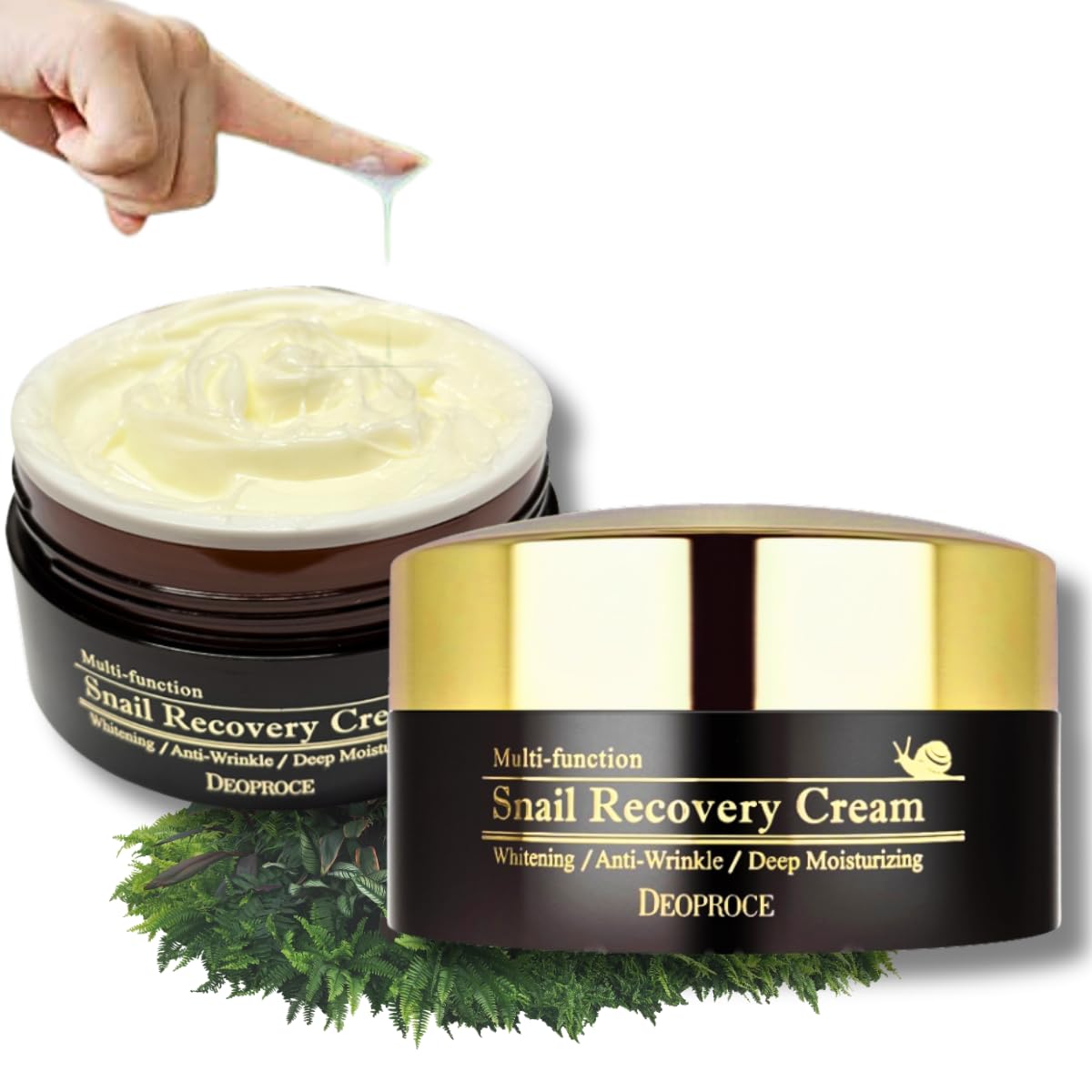 Deoproce Snail Recovery Cream – Made in Korea, Hydrating Mucin Moisturizer (3.5 oz)