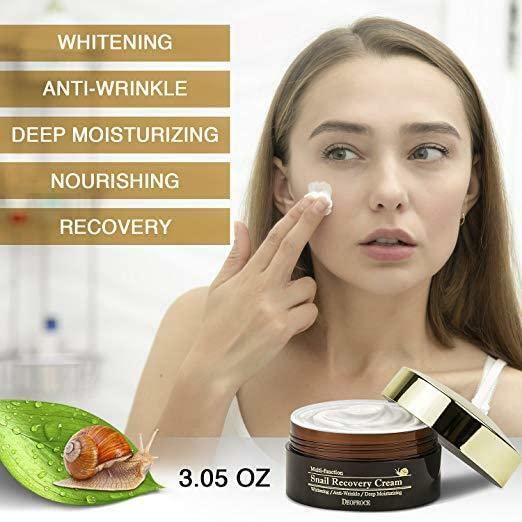 Deoproce Snail Recovery Cream – Made in Korea, Hydrating Mucin Moisturizer (3.5 oz)
