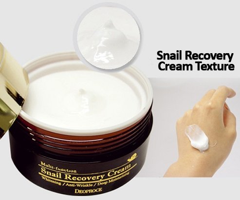 Deoproce Snail Recovery Cream – Made in Korea, Hydrating Mucin Moisturizer (3.5 oz)