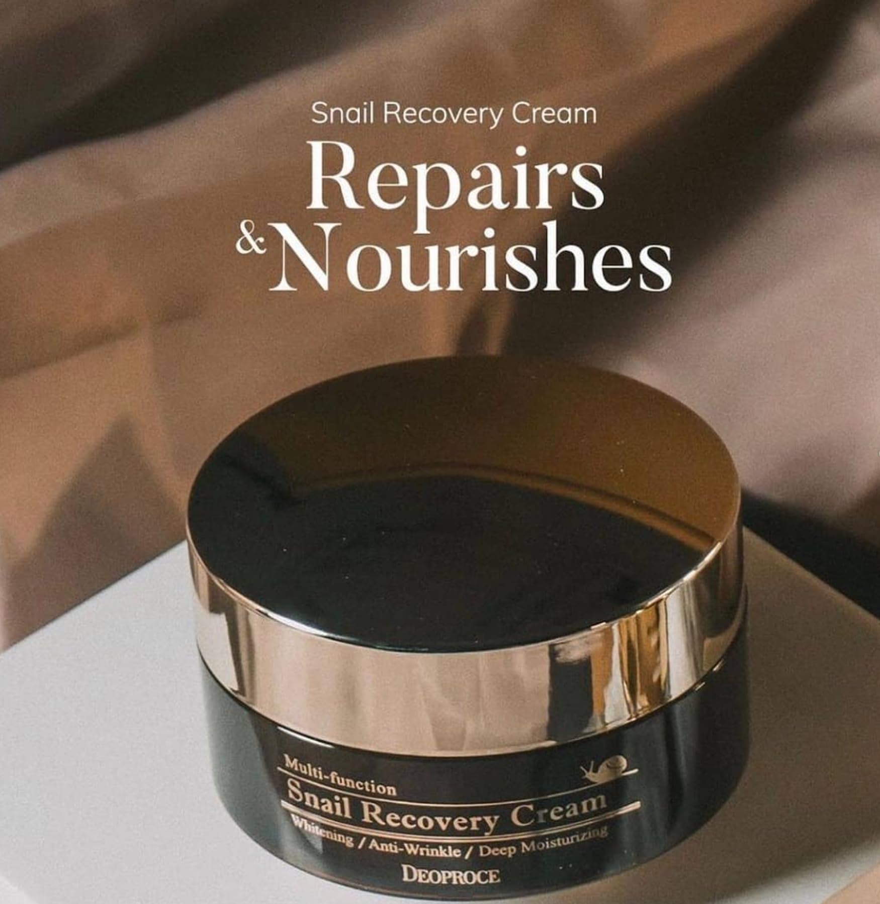 Deoproce Snail Recovery Cream – Made in Korea, Hydrating Mucin Moisturizer (3.5 oz)