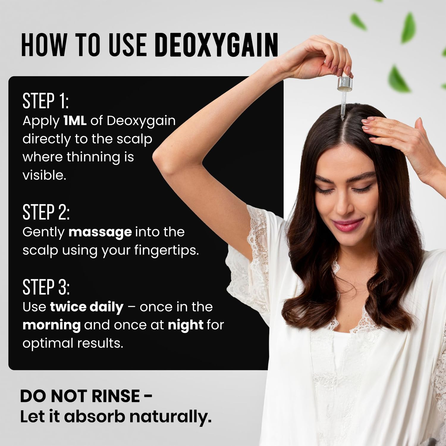 Deoxygain Hair Serum – Advanced 2DDR Growth Formula for Fuller Hair (2oz)