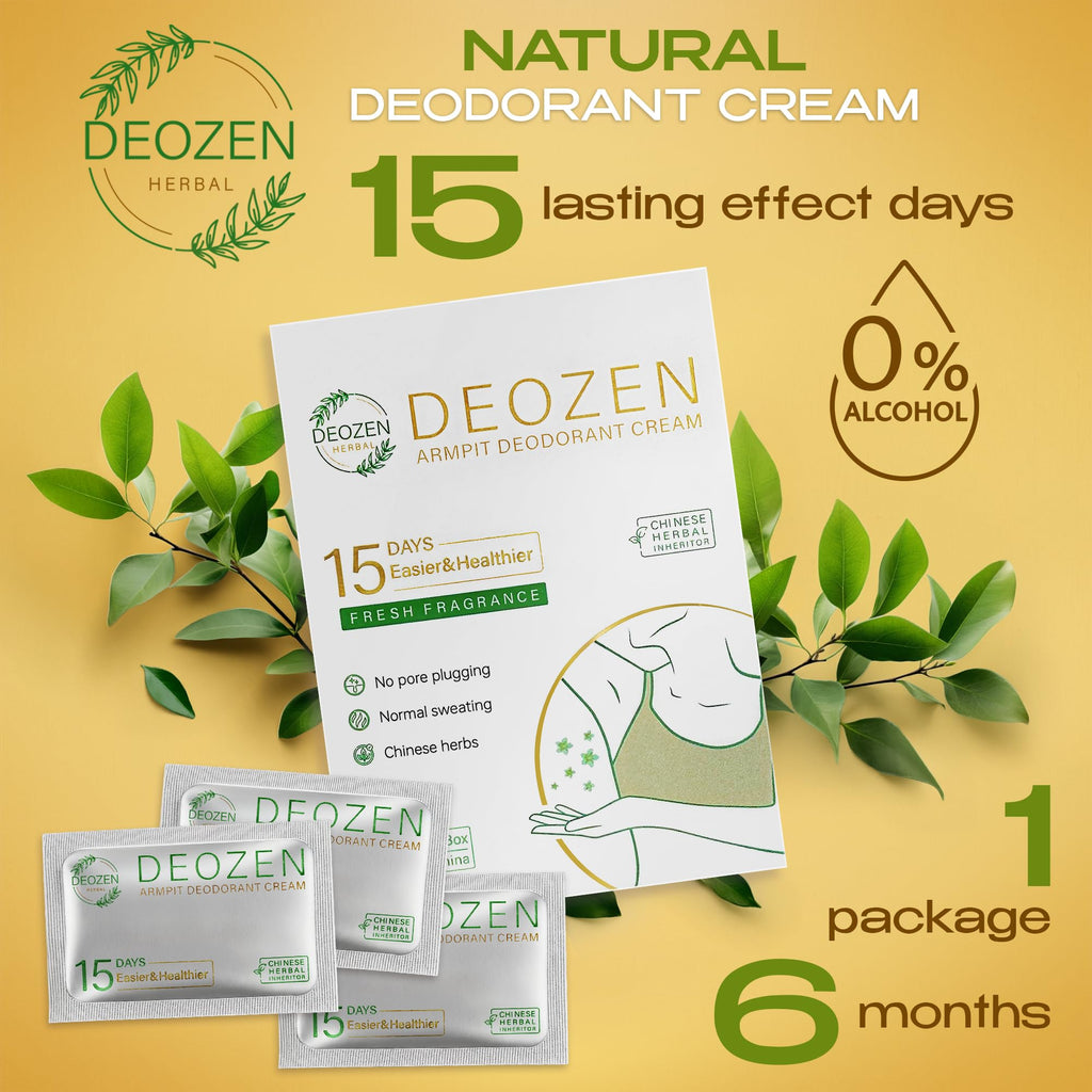 Deozen Armpit Aluminum-Free Deodorant Cream — 6-Month Odor Protection
