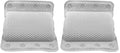 Dependable Industries inc. Essentials Luxurious Memory Foam Spa Bath Pillow – Pack of 2 with 8 Suction Cups