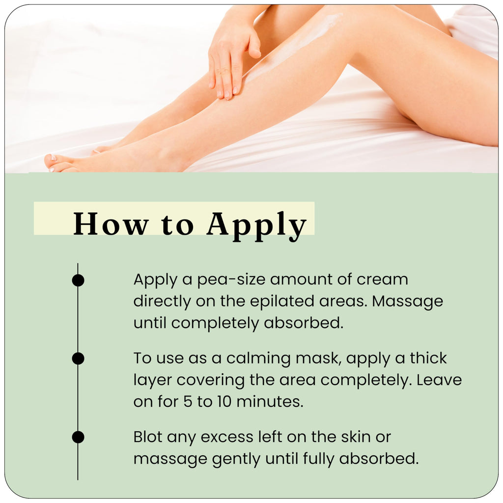 Depileve Soothing Cream - Post-Wax Lotion with Aloe Vera, Chamomile & Zinc Oxide | Calming, Light Coverage (Pack of 2)