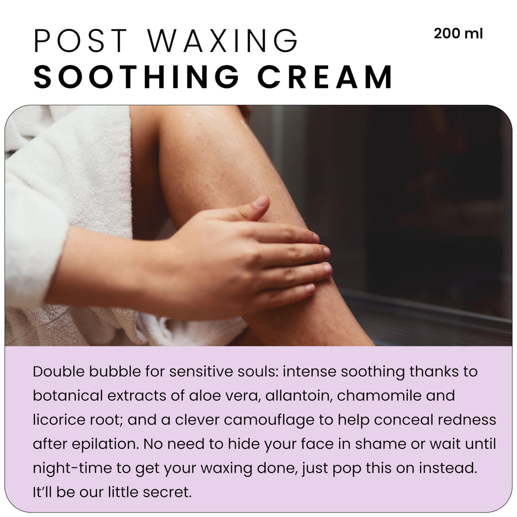 Depileve Soothing Cream - Post-Wax Lotion with Aloe Vera, Chamomile & Zinc Oxide | Calming, Light Coverage (Pack of 2)