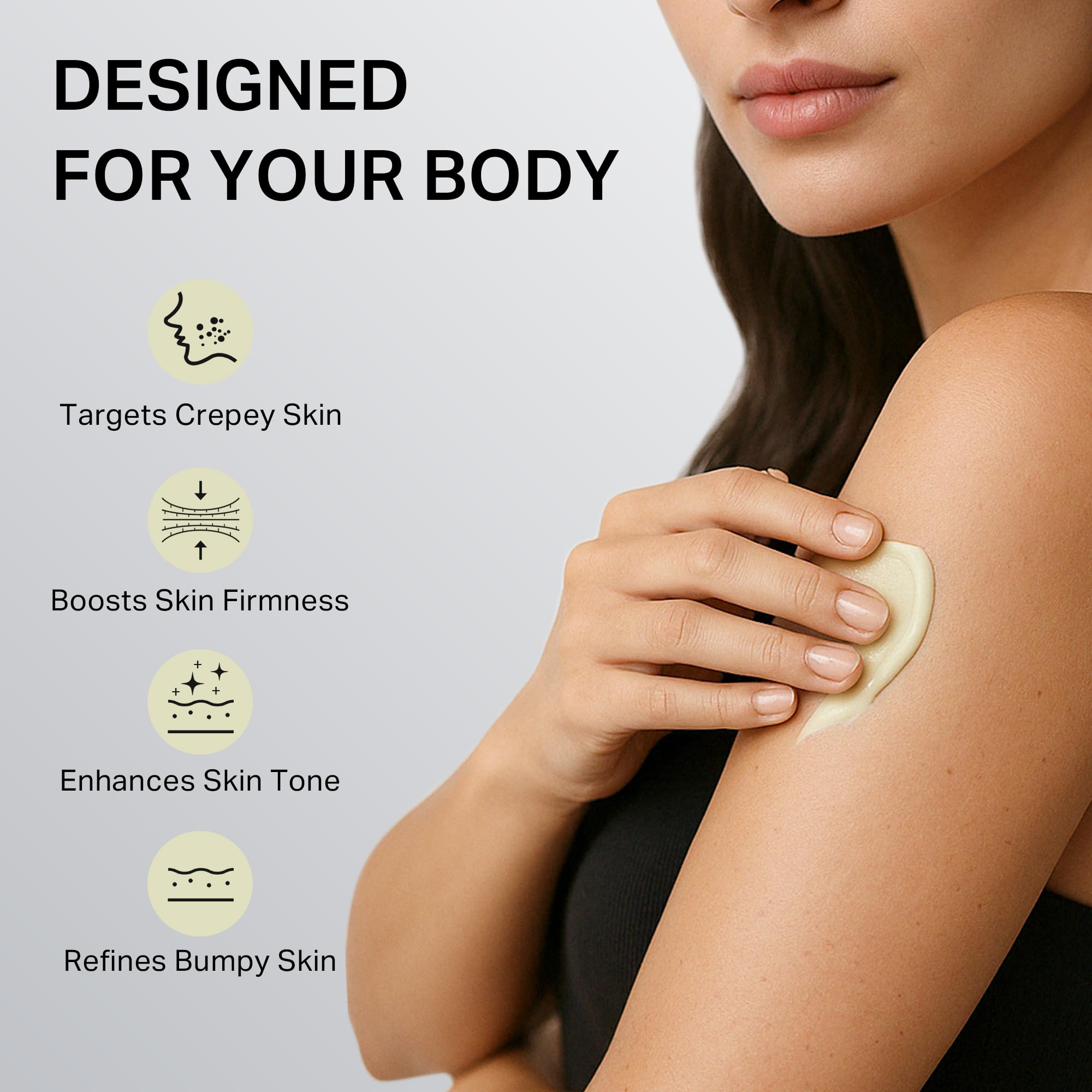 Depology Ultra-Size Firming Retinol Body Lotion for Crepey Skin & KP | 0.05% Retinol, AHA, Collagen, 10.14 fl oz