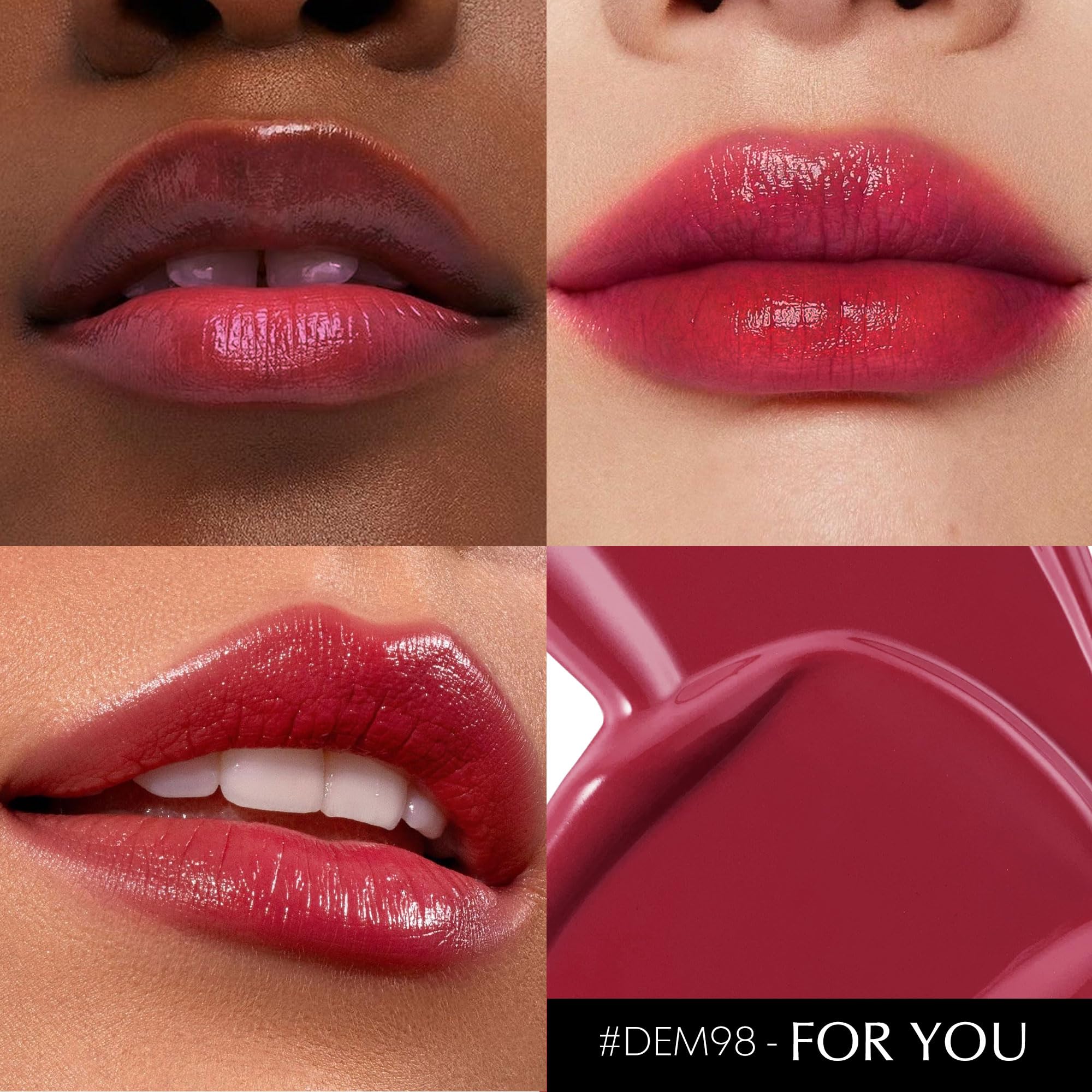 Depuplum 3Pc Dark Red Lipstick Set | Hydrating, Long-Lasting Lipsticks (DM68/95/98)