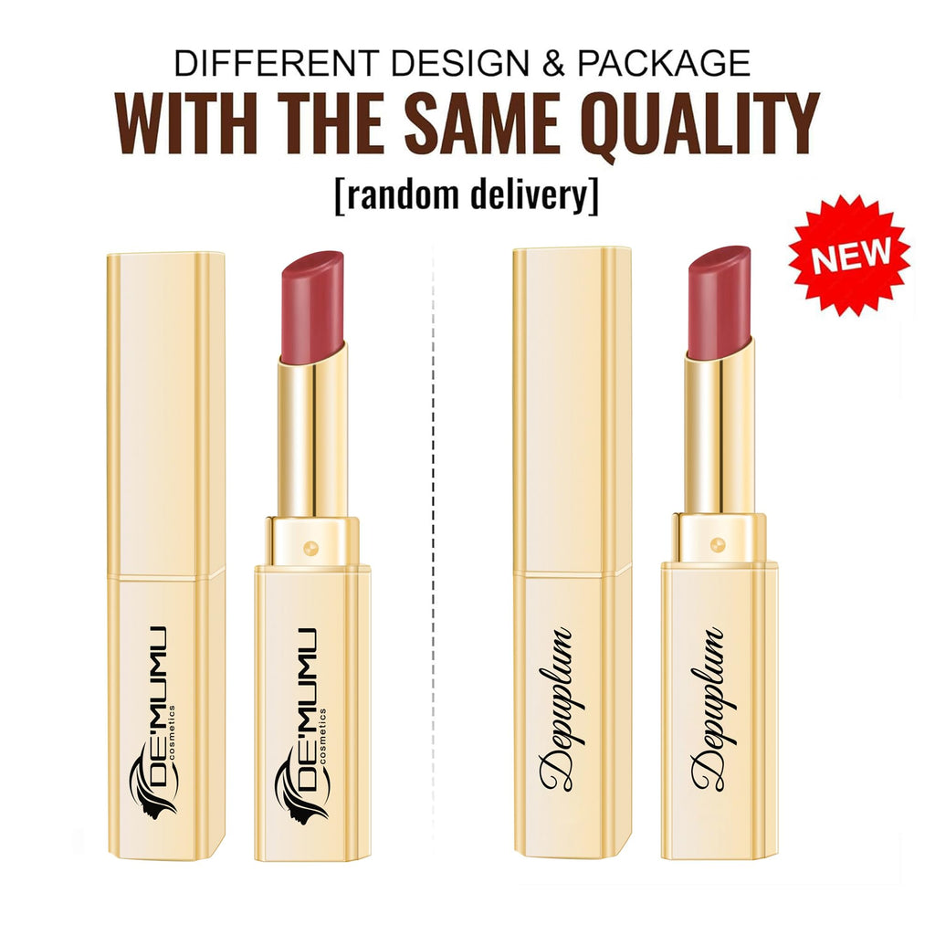 Depuplum 3Pc Dark Red Lipstick Set | Hydrating, Long-Lasting Lipsticks (DM68/95/98)
