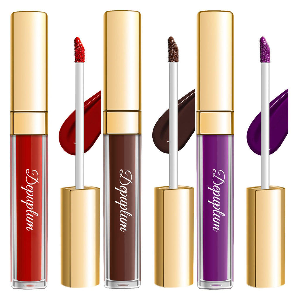 Depuplum 3Pc Matte Liquid Lipsticks — Long-Lasting, Vegan, Cruelty-Free