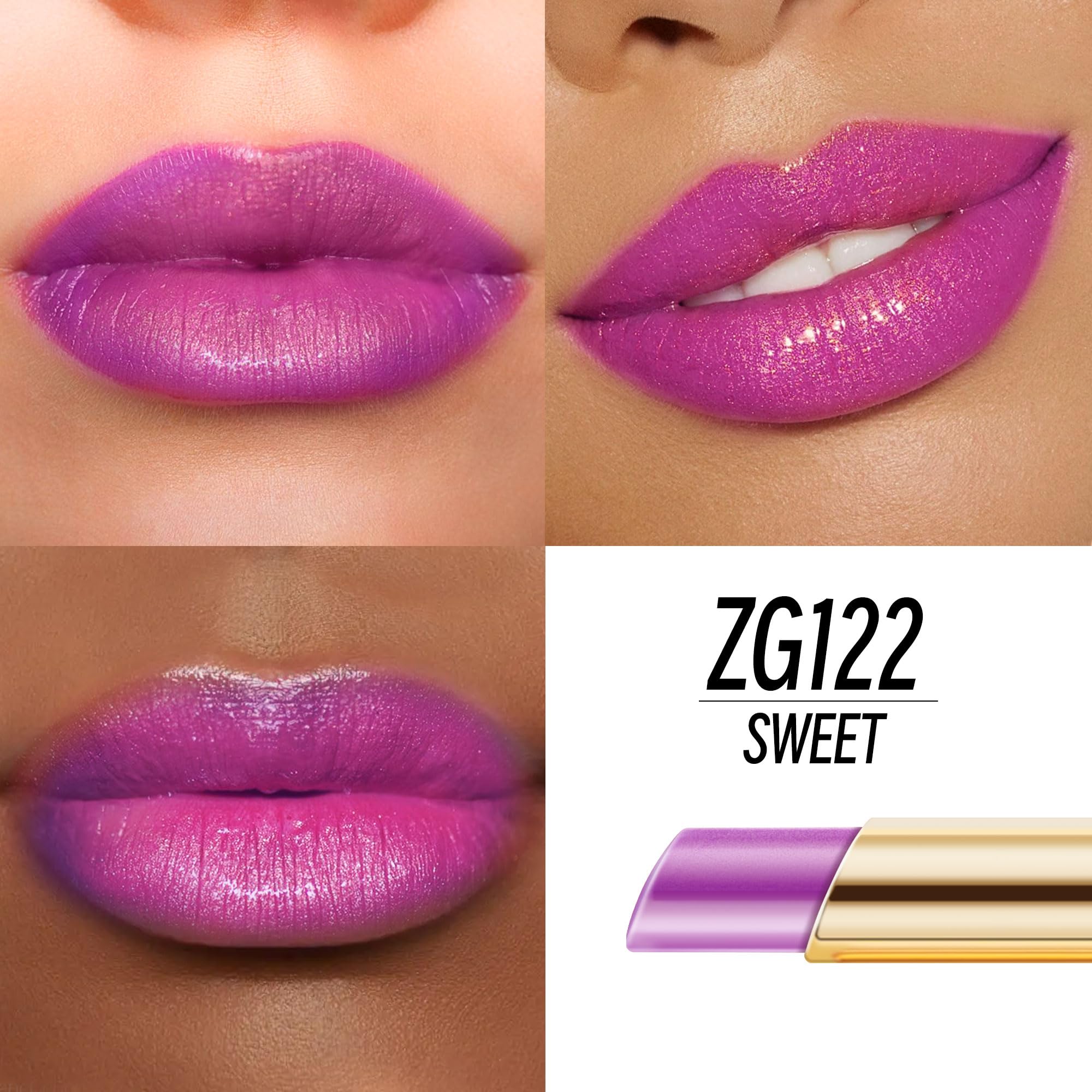 Depuplum Red Nude Purple Lipstick Set – Hydrating, Shimmer Lip Balm & Gloss (Cruelty-Free) DM108/118/122