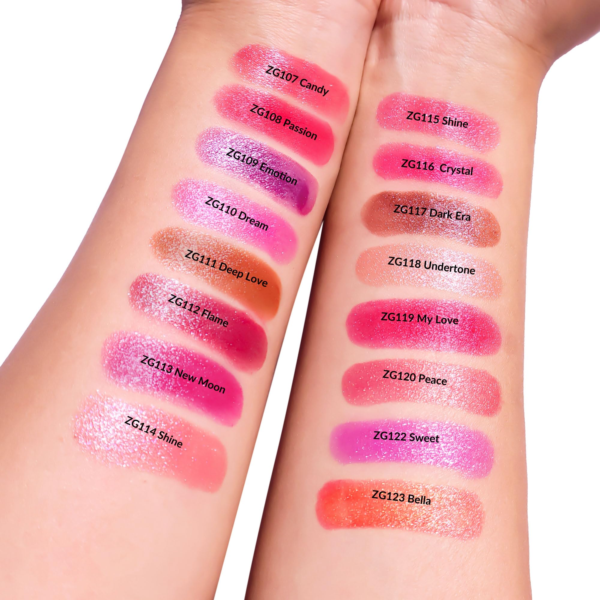 Depuplum Red Nude Purple Lipstick Set – Hydrating, Shimmer Lip Balm & Gloss (Cruelty-Free) DM108/118/122