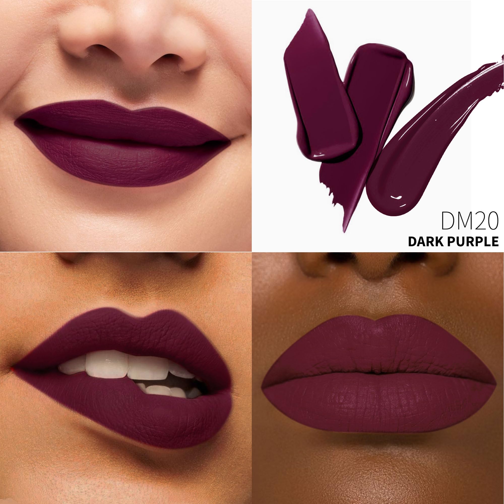 Depuplum 3Pc Matte Liquid Lipsticks – Long-Lasting, Vegan Color (DM18 DM20 DM26)