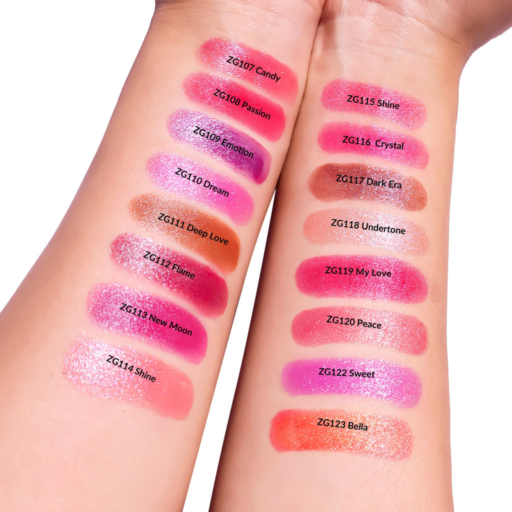 Depuplum Hot Pink Brown Nude Lipstick Set – Hydrating Shimmer Lip Color DM110/DM117/DM118
