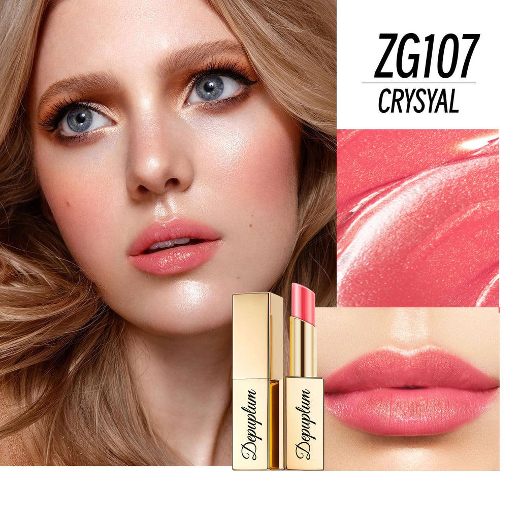 Depuplum Pink-Red-Brown Lipstick Set – Hydrating Shimmer Lip Tint (ZG107/108/117)