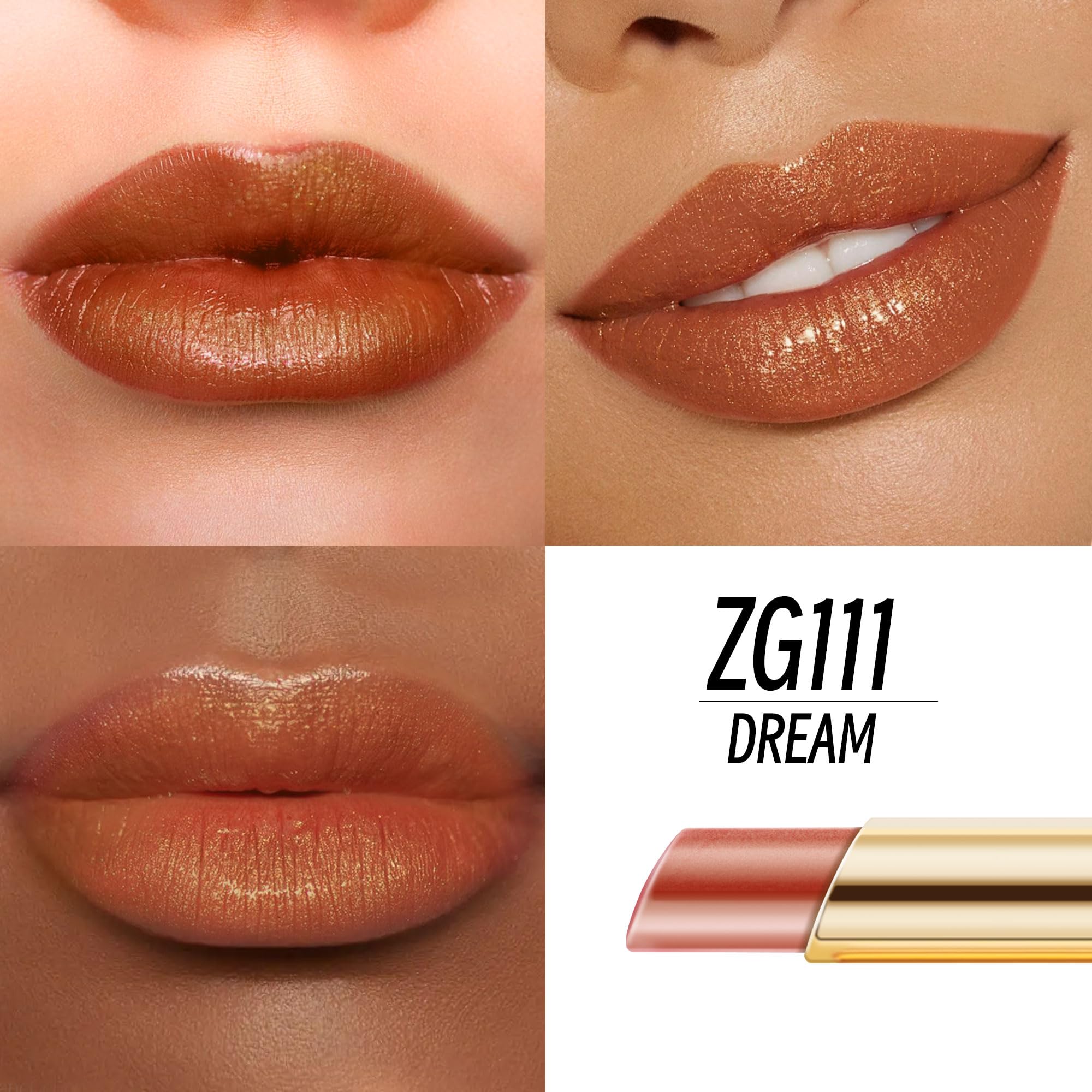 Depuplum Lipstick Set DM108/111/118 – Red, Brown & Nude Hydrating Shimmer Lip Gloss