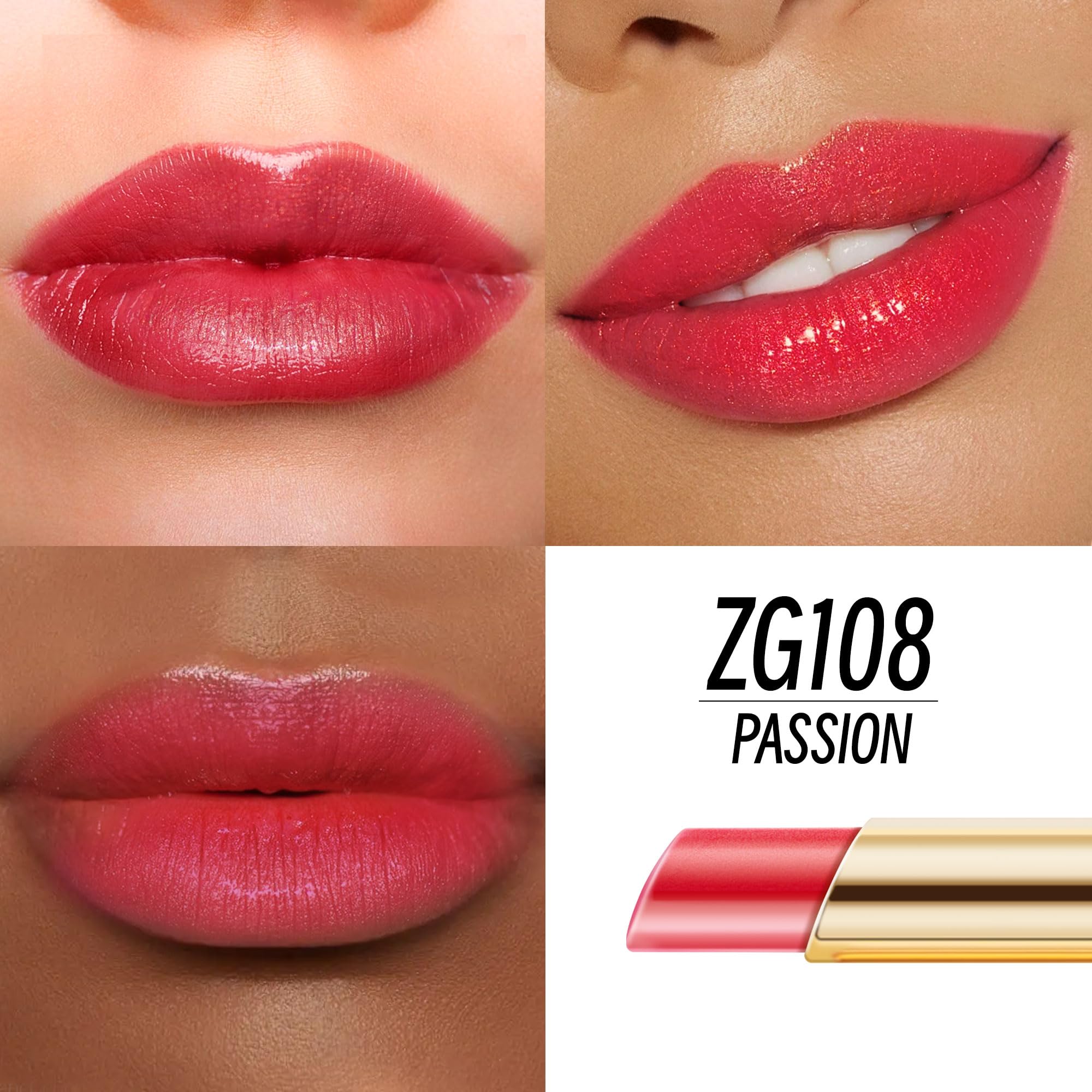 Depuplum Red Mulberry Pink Lipstick Set – Hydrating Vegan Lip Balm & Shimmer Lip Gloss (DM108/109/114)