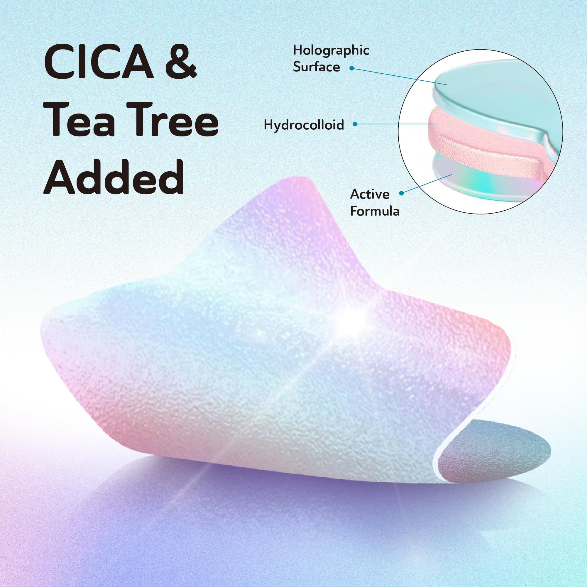 DERMA ANGEL Star Pimple Patches – 144 Absorbent Acne Patches with Salicylic Acid, CICA & Tea Tree (4 Designs)