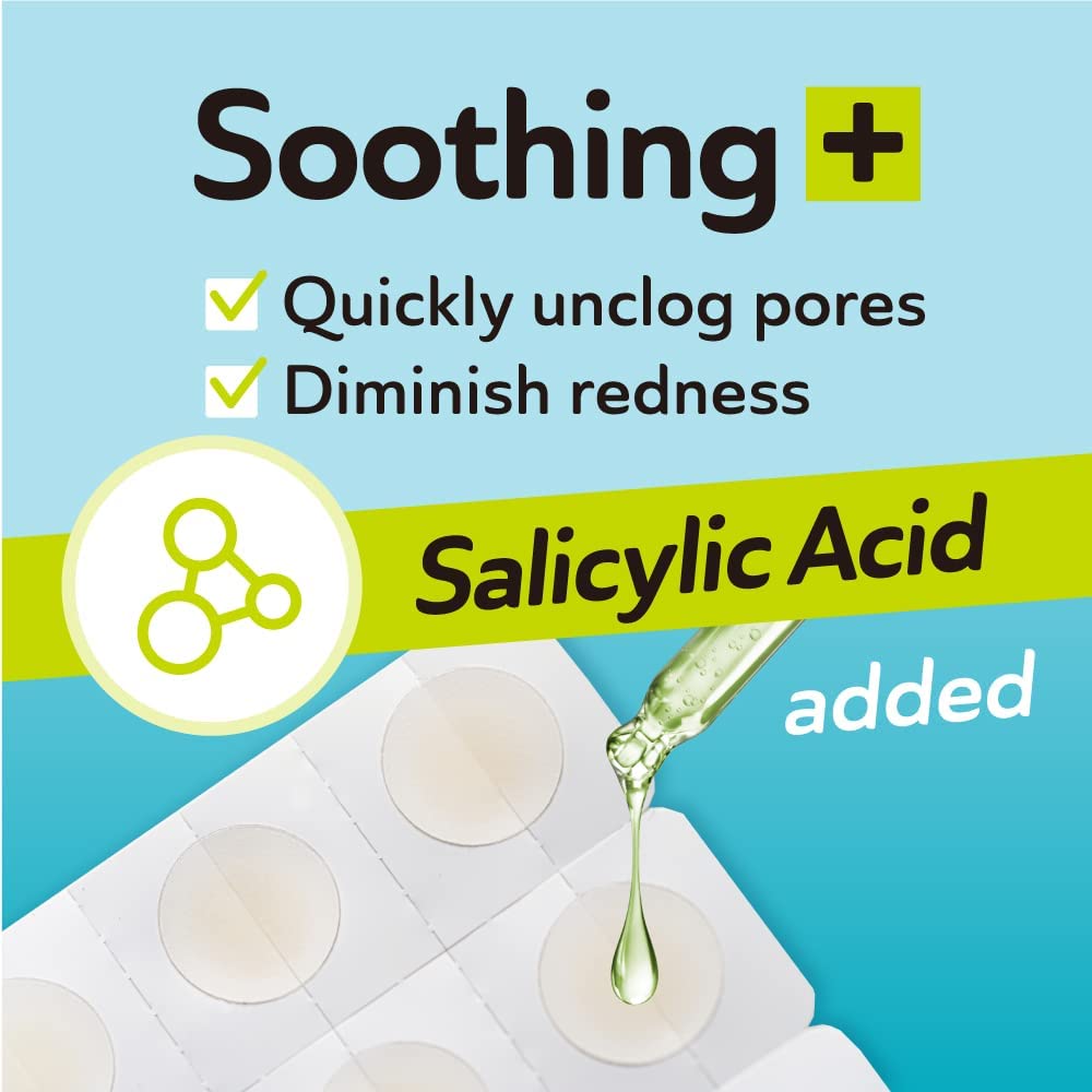 DERMA ANGEL Invisible Salicylic Acid Pimple Patches – 132 Count, 2 Sizes, Clear Hydrocolloid Patches