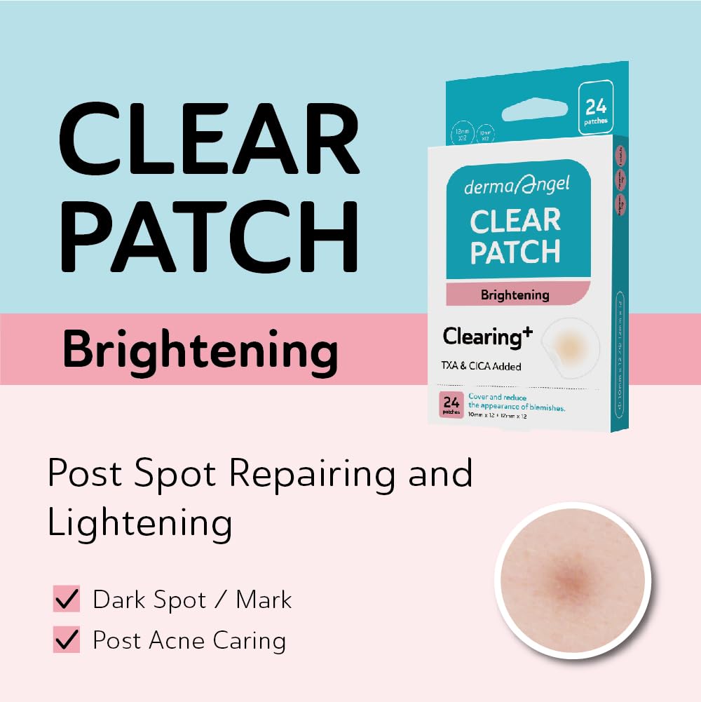 DERMA ANGEL Dark Spot Patches – 96 Count | Hydrocolloid Acne Patches with TXA & CICA for Active Acne & Post-Inflammation