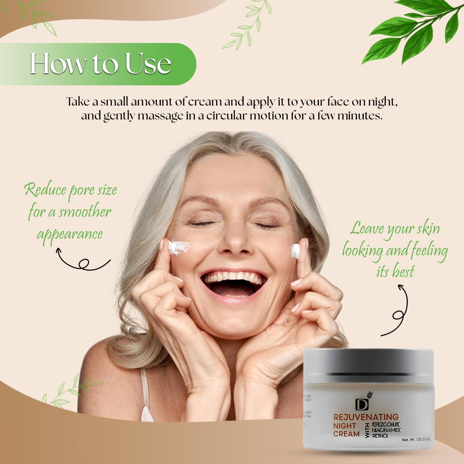 Derma Detox Rejuvenating Night Cream with Retinol, Tepezcohuite & Niacinamide