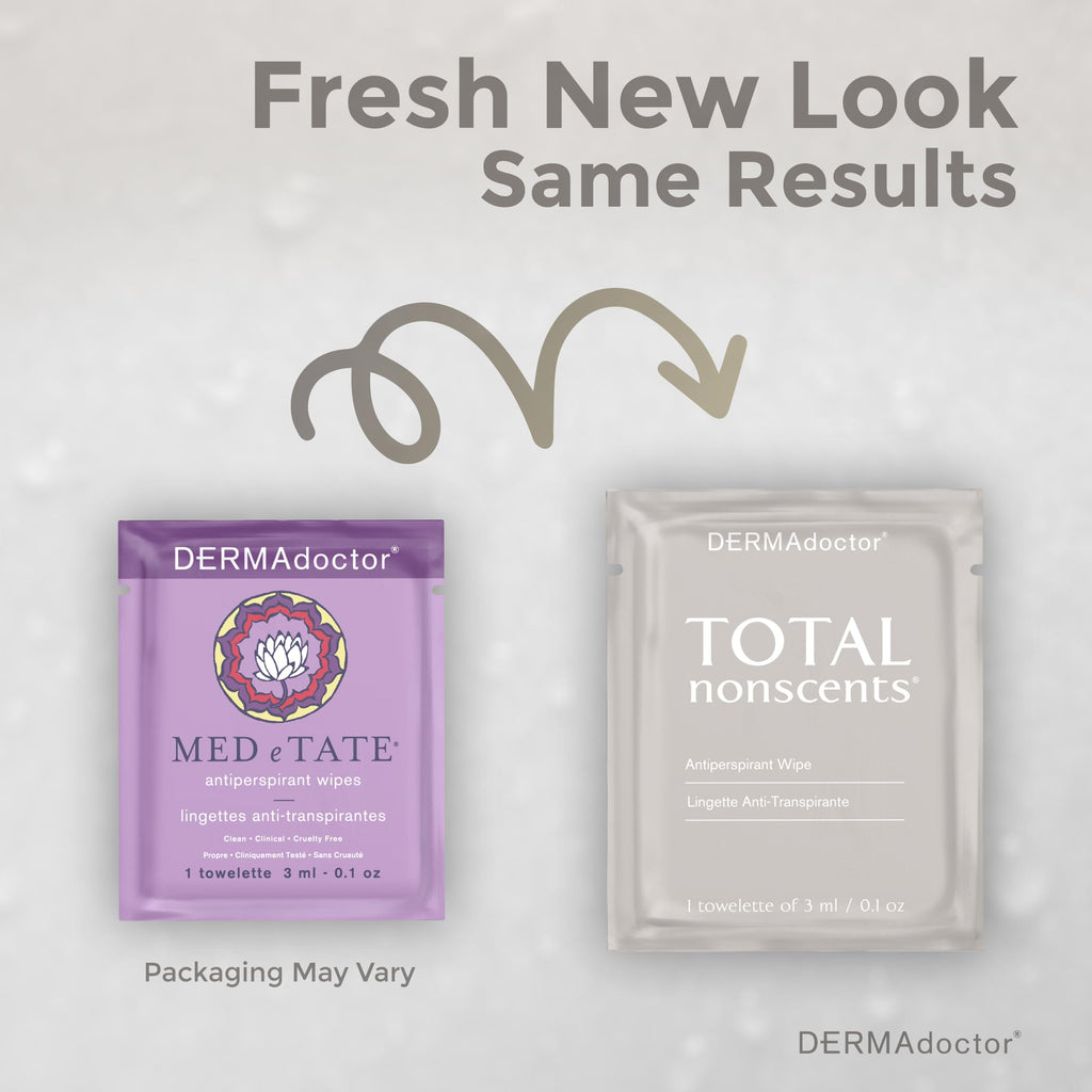 DERMAdoctor Deodorant Wipes Individually Wrapped - Refreshing Antiperspirant Wipes, Dermatologist-Formulated Sweat Protection | 10 Count
