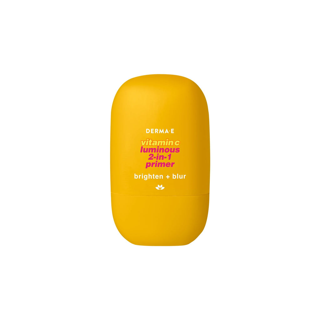 DERMA E Face Primer Vitamin C Luminous – 2-in-1 Brighten & Blur, 1 oz