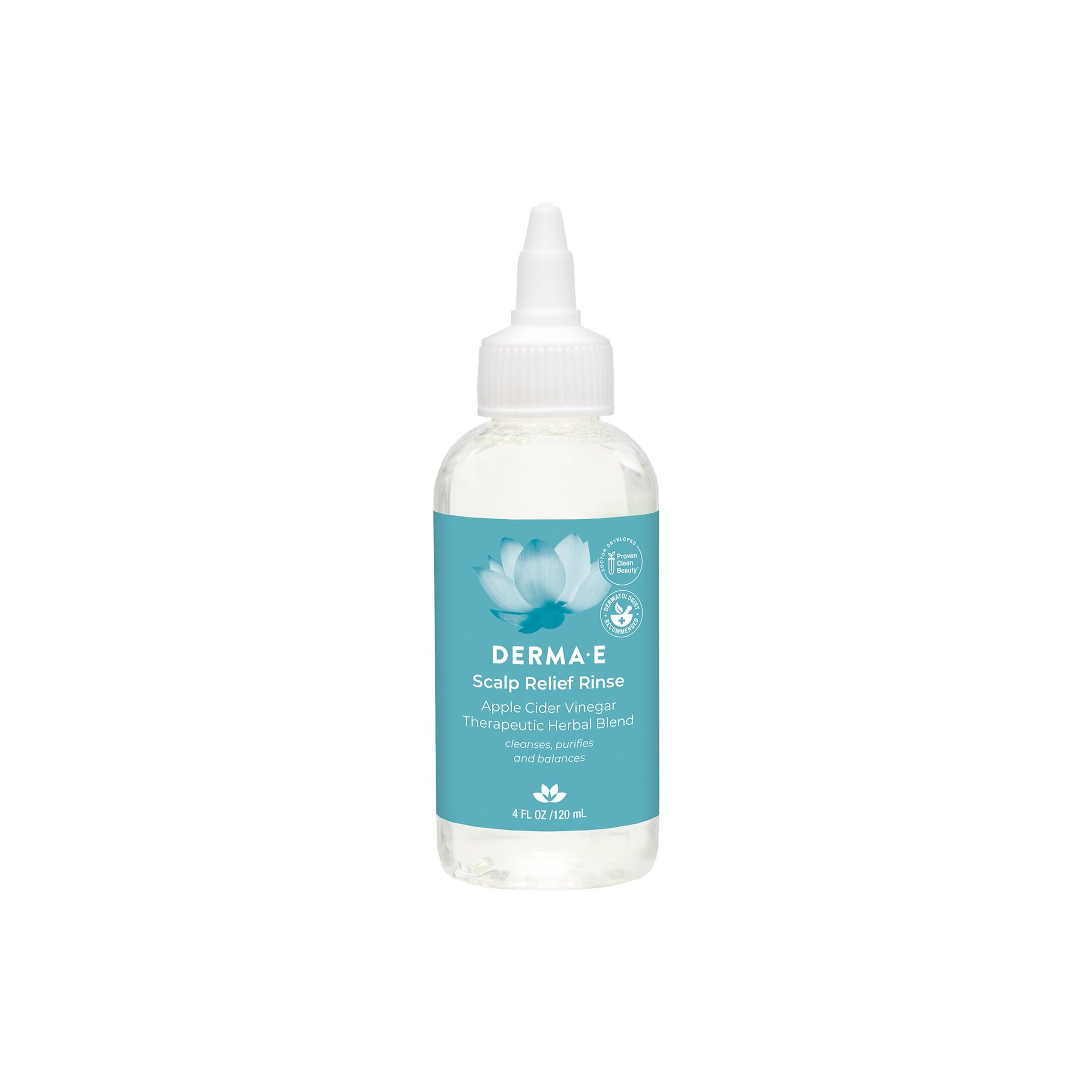 DERMA-E Scalp Exfoliating Rinse — Clarifying, Color-Safe pH-Balanced Scalp Care (4 fl oz)