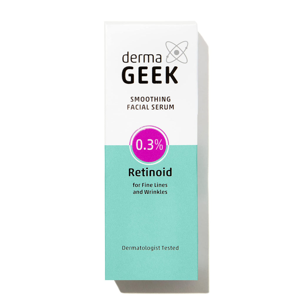 Derma Geek Smoothing Facial Serum 0.3% Retinoid – Daily Use, Non-Greasy