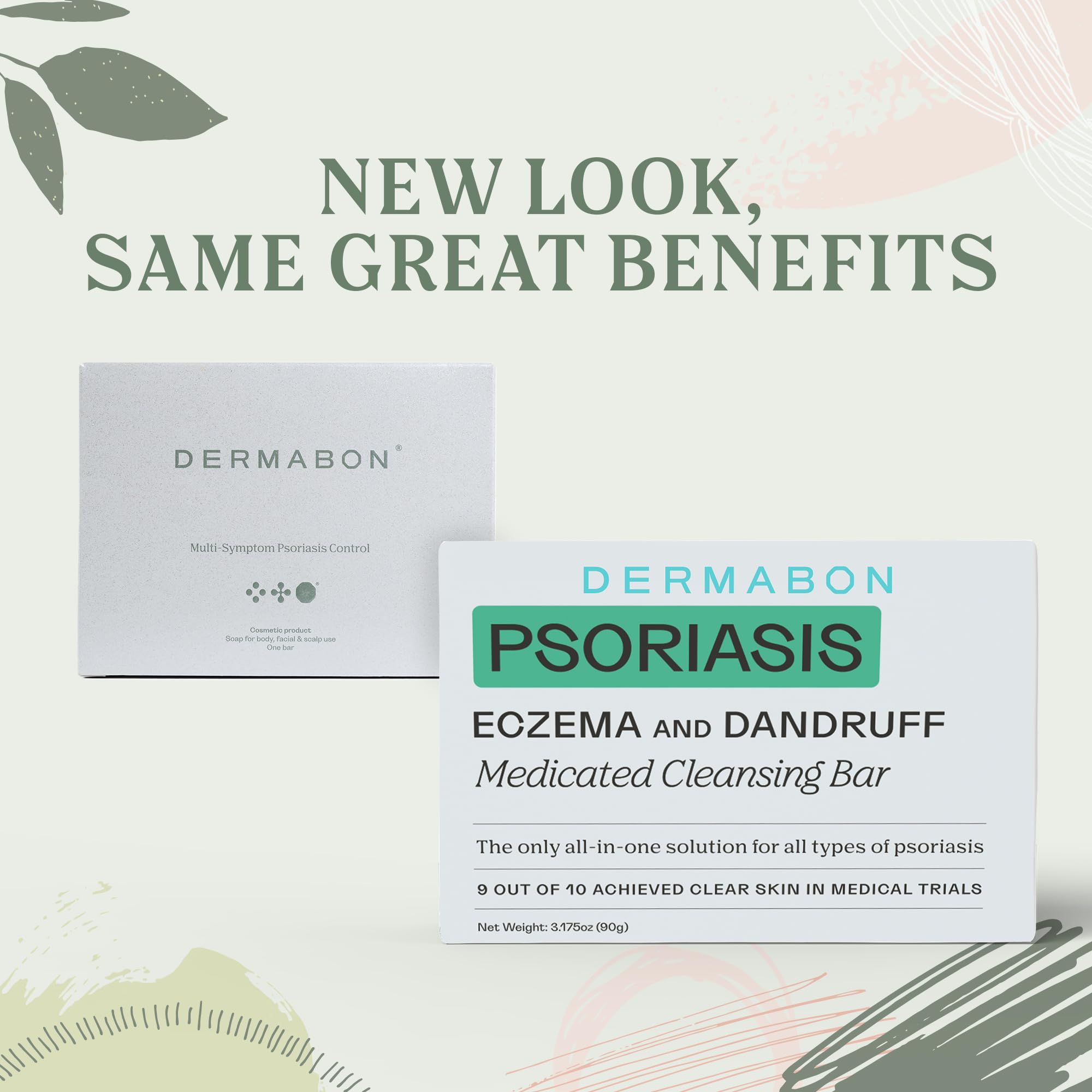 Dermabon Coal Tar Soap Bar 2% for Psoriasis, Dermatitis & Dandruff – 1 Pack