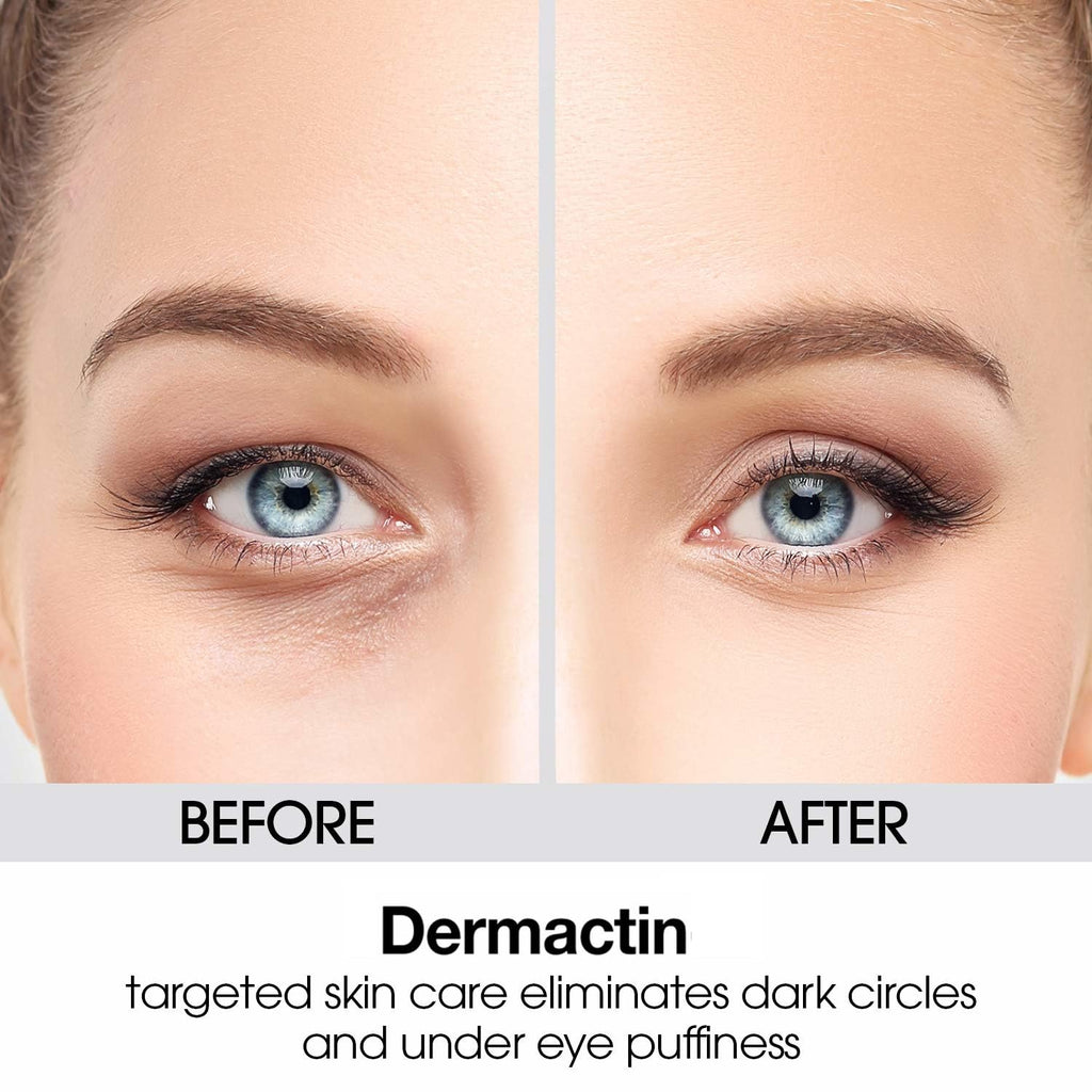 Dermactin Pore-Refining Charcoal Dark Circle Eye Cream 2 oz – Brighten Eyes & De-Puff