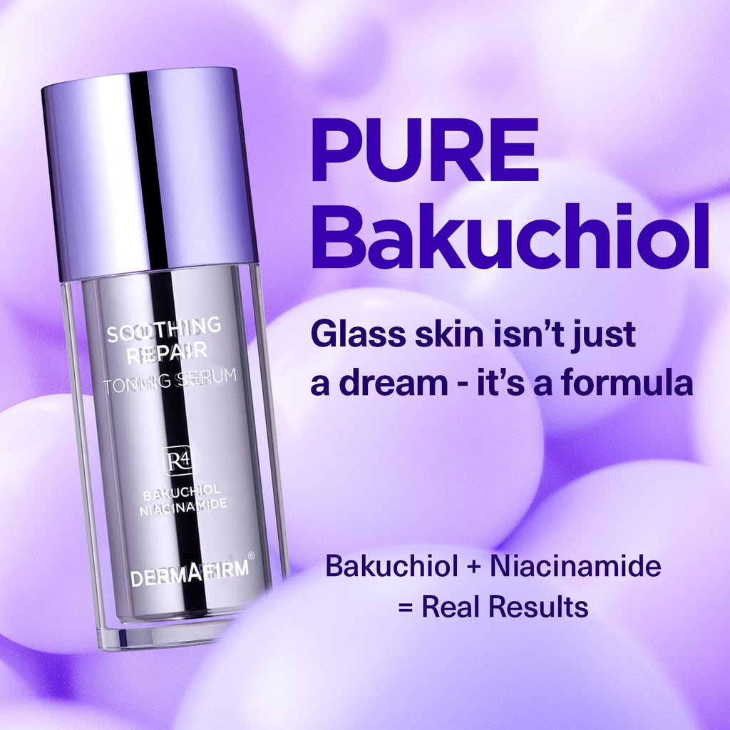 DERMAFIRM Bakuchiol Retinol Serum with Niacinamide & Peptides – Glass Skin R4
