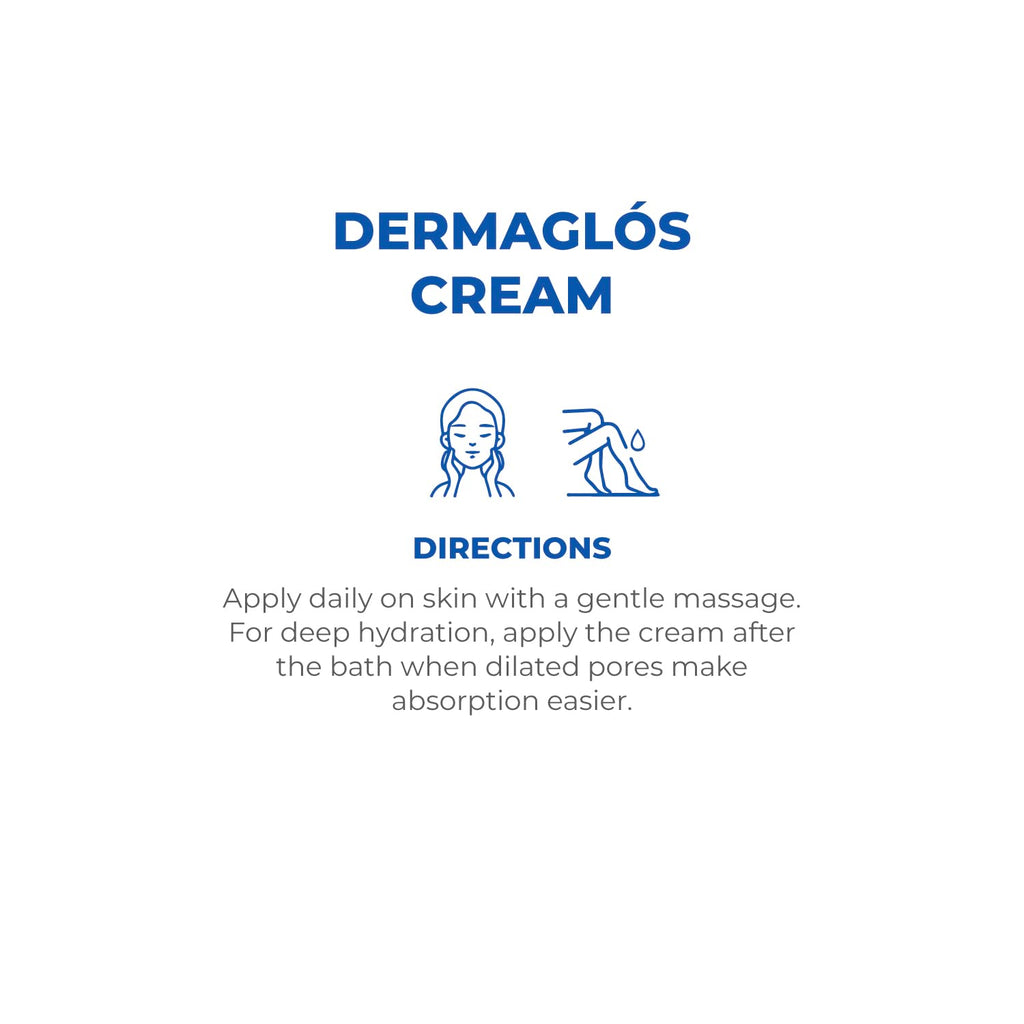 Dermaglós Moisturizing Cream with Vitamin A, E & Allantoin | Hydration for Wrinkles, Scars, Stretch Marks, Tattoo Aftercare | 1.76 oz