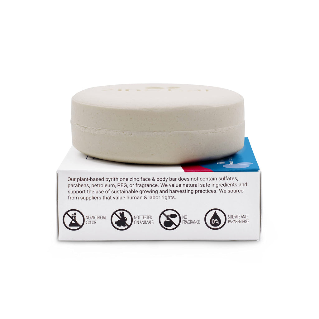DermaHarmony 2% Pyrithione Zinc Face & Body Bar – 4 oz (Pack of 2)