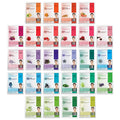 DERMAL 26 Combo Pack Collagen Essence Masks (Red & Green) – Hydrating & Soothing, Hypoallergenic
