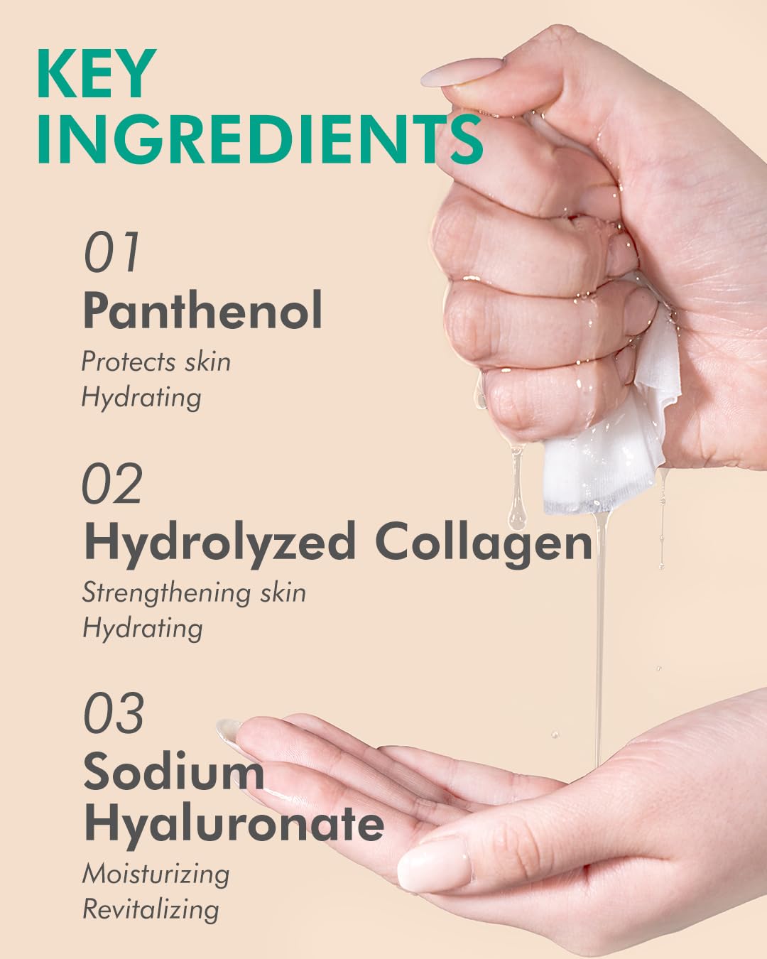DERMAL Aloe Collagen Essence Mask Sheet 23g – Pack of 100 | Hydrating, Soothing & After-Sun Care