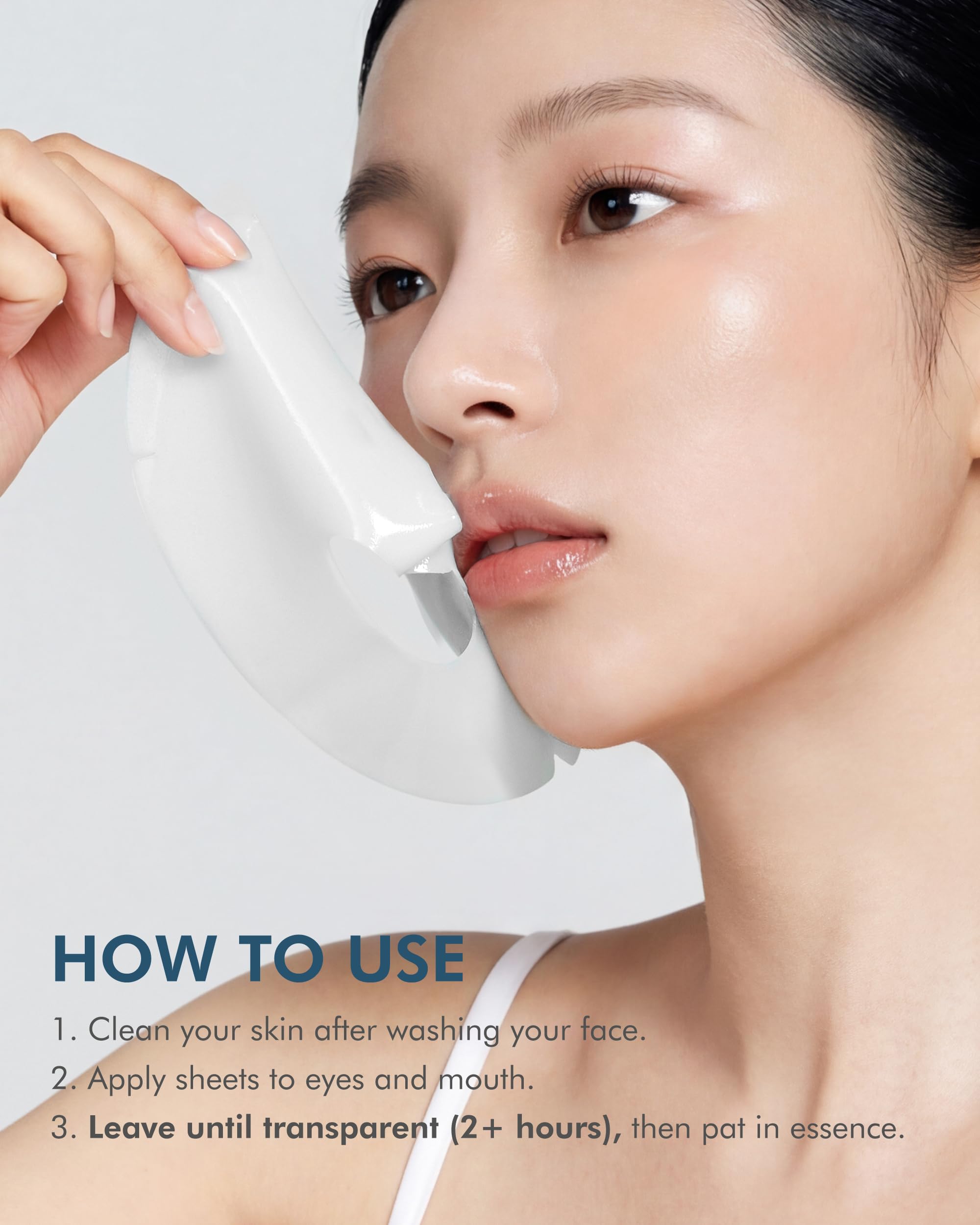 DERMAL Hyaluronic Hydrogel Melting Mask (4 Pack) – Overnight Cooling Gel with Nano HA & Ceramide