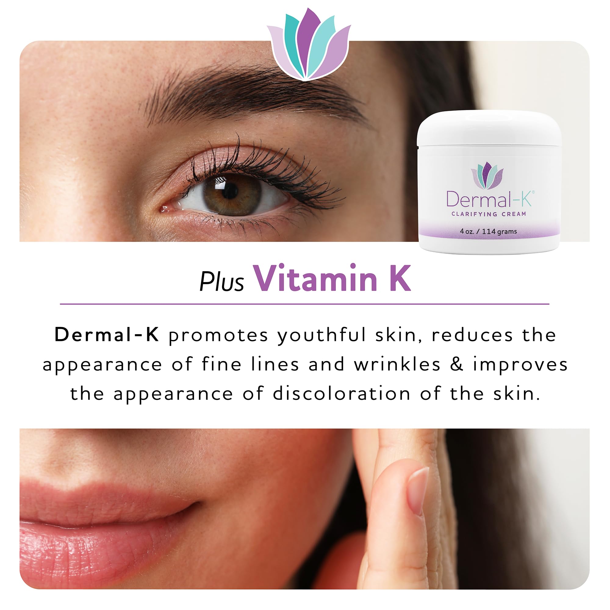 Dermal-K Vitamin K Cream 4oz – Hydrating Antioxidant Skin Care (Paraben-Free)