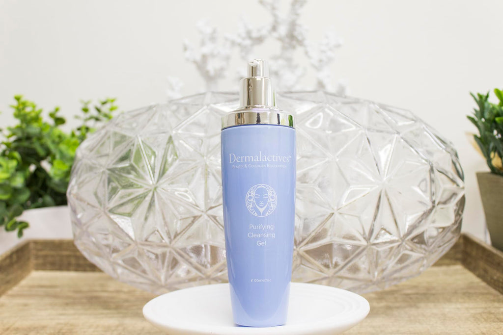 Dermalactives Purifying Cleansing Gel – Lift Makeup, Remove Oil Debris, Purify Skin