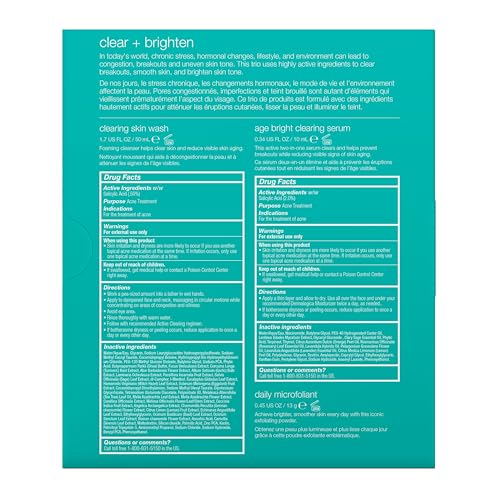 Dermalogica Clear and Brighten Kit – 3 Step Acne & Brightening Skincare Set