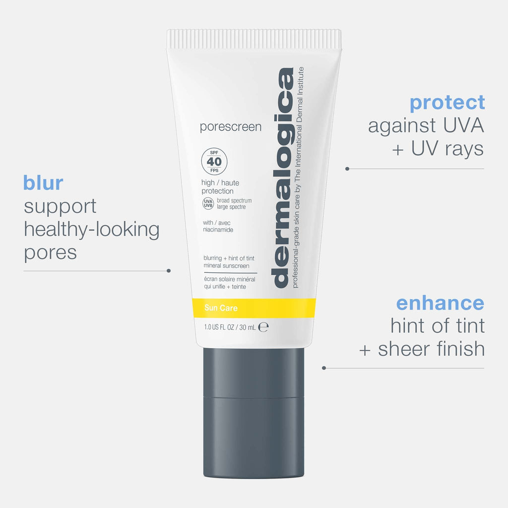 Dermalogica Porescreen SPF 40 Mineral Sunscreen – Pore-Perfecting Primer & Sunblock