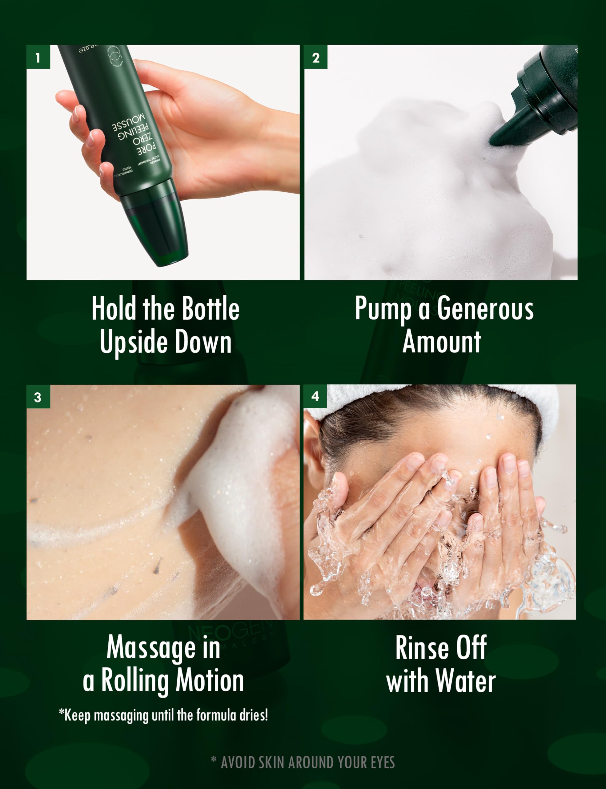 DERMALOGY by NEOGENLAB Pore Zero Peeling Mousse | Foaming Exfoliator for Firming