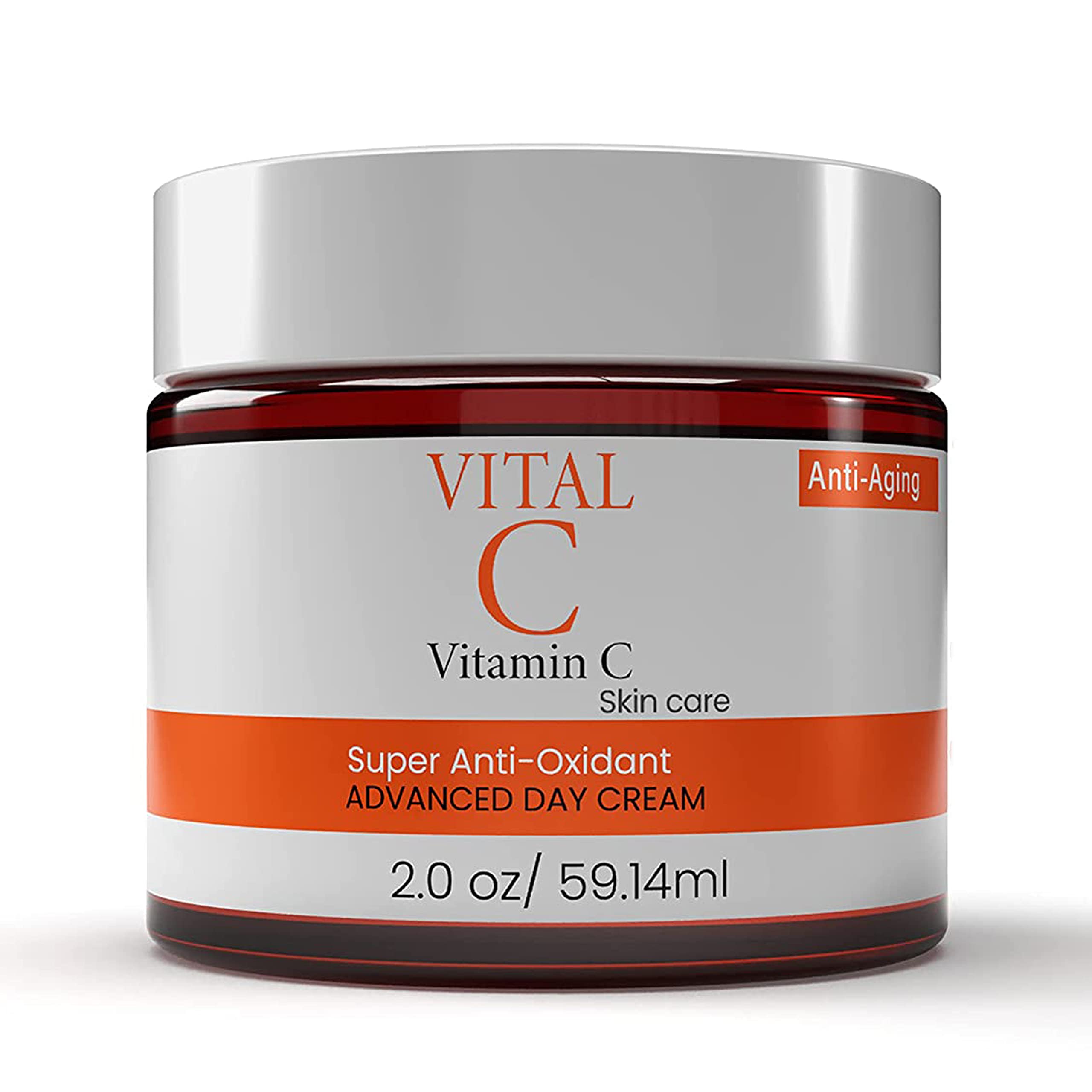 Dermapeutics Advanced Vitamin C Face Cream – Hydrating Anti-Aging Day & Night Moisturizer, 2 Oz